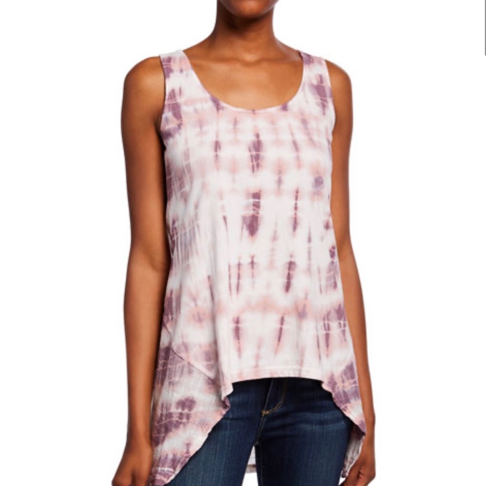 NWT XCVI Barharbor Tie-Dye High-Low Tank
